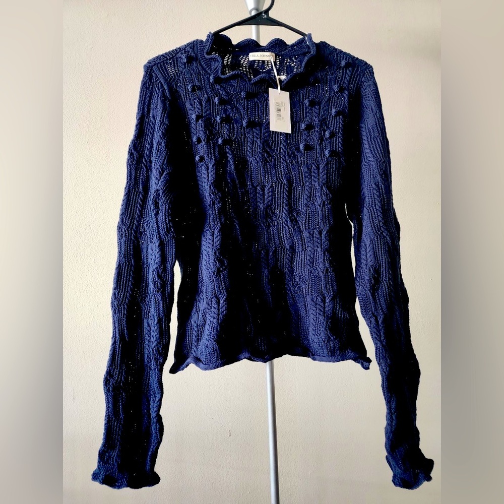 XL Blue Knit Sweater